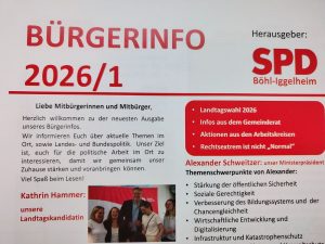 Mehr über den Artikel erfahren Bürgerinfo 2026/1